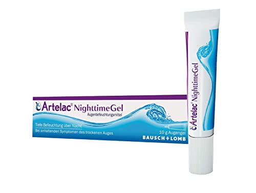 Artelac NighttimeGel: Feuchtigkeitsspendendes Augengel für trockene Augen, Befeuchtung zur Nacht, 10 g Gel