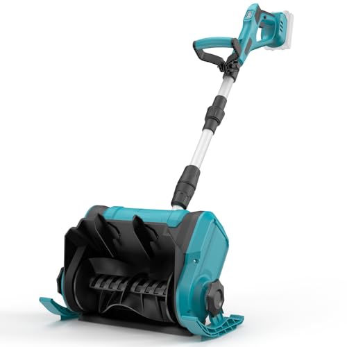 Akku-Schneeschaufel Passend fur Makita 18V Batterie fur Schneereinigungs-Blasen Griff/Höhe für Fahrbahnfreigabe(Batterie Nicht enthalten)