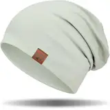 GXCROR Mütze Damen Herren,Beanie Herren Damen Slouch Beanie Mütze, Baumwolle Weich Dünne Mütze, Leichte Atmungsaktiv Longbeanie, Chemo Mütze für Alle Jahreszeiten