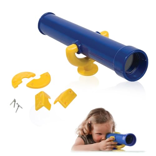 WRQIOO Fernrohr Spielturm, Fernrohr Kinder Spielturm, Teleskop Kinder Spielturm, Baumhaus Zubehör aus Wetterfestem Kunststoff, für Spielplatz/Spielset/Spielhaus/Baumhaus/Kinderzimmer