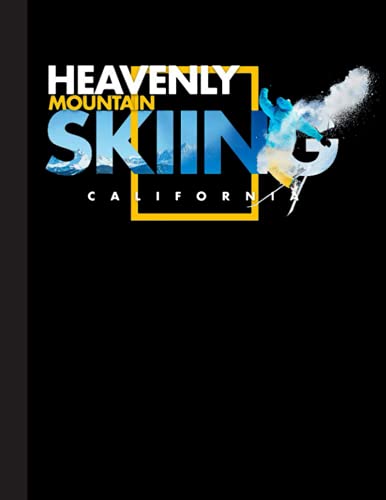 Heavenly Mountain Skiing Notebook: Lined Notebook / Journal Gift, Ski, 120 Pages, 8.5 x 11 inches , Personal Diary, Personalized Journal, ... work, or home!, Soft Cover, Matte Finish