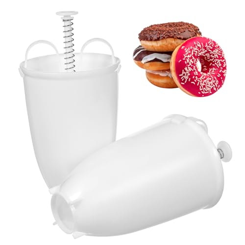 HOLIDYOYO 2stücke Teiliges Donut-Maker Material Ergonomische Backform Für Einfache Zubereitung Von Donuts Für Zuhause Gastronomie Für Gemeinsame Backabenteuer