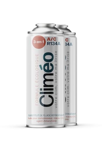 Climéo 3in1 2x400ml Ökologischer Kältemittelersatz mit Dichtmittel R134a/R12 Unabhängiger Klimaanlagenservice