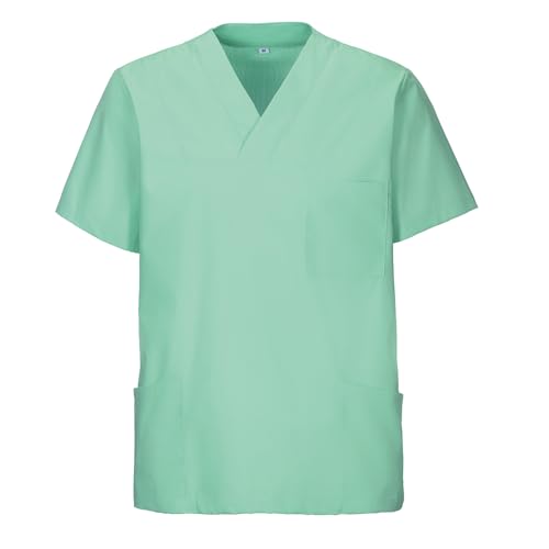 EXNER Medizinischer Schlupf-Kasack, OP-Kasack, Unisex, für Krankenpflege, Altenpflege, Farbe Mint, Größe M
