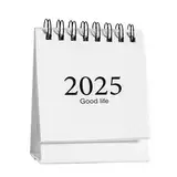 NONGYU 2025 Tischkalender 2024-2025 Tischkalender Monatskalender Englisch Stehkalender Lovely Coil Kalender