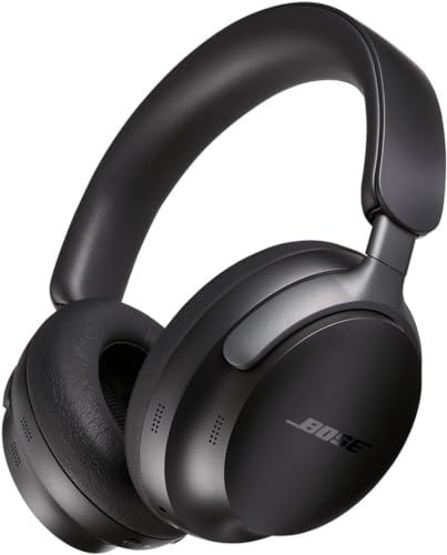 Bose QuietComfort Ultra Kabellose Kopfhörer mit Noise-Cancelling für räumlichen Klang, Over-Ear-Kopfhörer mit Mikrofon, Bis zu 24 Stunden Akkulaufzeit, Schwarz