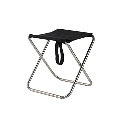 DIGJOBK Klappstühle Tragbarer Klappstuhl Ultralight Edelstahl-Angelstühle Camping Grill Small Hocker Mini Picknick Seat Gartenmöbel