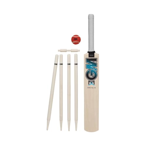 Gunn & Moore Unisex Jugend Diamond Cricketschläger & Stumps-Set, Diamant, Size 5-Player Height 150-157cm