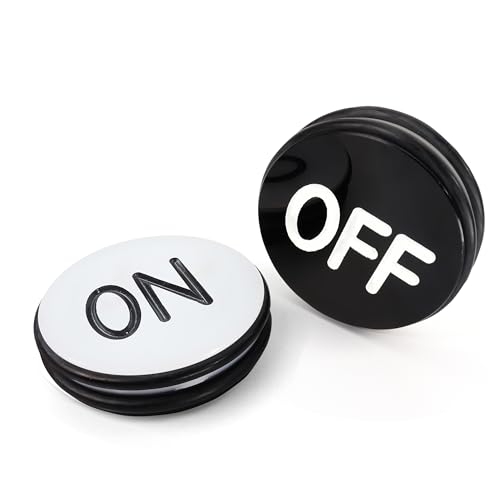 Doppelseitige Casino Craps On/Off Puck, Acryl, 7,6 cm Durchmesser