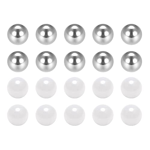 QUARKZMAN 110 Stück 2,5 mm Chromstahl-Keramik-Zirkoniumoxid-Kugel für Kugellager-Rad