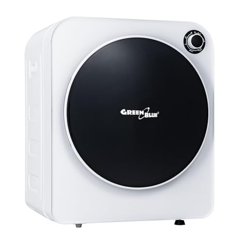 Green Blue GB410 Elektrischer Wäschetrockner | 3 kg Füllgewicht | Einstellbare Trockenzeit 20-180 Minuten | 830 W Leistung | Ablufttrockner für Kleidung | Freistehend oder Wandmontage