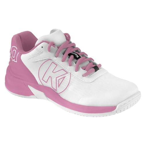 Kempa Attack 2.0 Junior Game Changer Handballschuhe, Sportschuhe, Turnschuhe, weiß/rosa, 37 EU