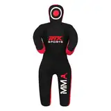 RTX Kids MMA Judo Grappling Dummy - Punch Bag for Brazilian BJJ Jiu Jitsu, Wrestling, MMA Training Canvas Unfilled 47"