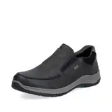 Rieker Herren Slipper 03651, Männer Slip On, lose Einlage, wasserabweisend, riekerTEX,Businessschuhe,Mokassins,Halbschuhe,schwarz (00),44 EU / 9.5 UK