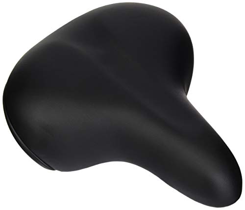 Selle Royal Touren-City-Sattel mit Vollschaumpolsterung & Elastomerdämpfung, bequem & stoßdämpfend für Citybikes, Fahrradsattel in Schwarz, ergonomisch & druckentlastend, ideal für Citytouren
