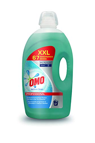 Omo Professional 100857366 Active Clean Flüssigwaschmittel, für 67 Wäschen