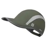 GADIEMKENSD Quick Dry Sports Hat Folding Series Lightweight Breathable Soft Outdoor Run Cap (Reflective, Army Green)