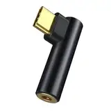 USB C zu 3,5-mm Kopfhörer Adapter,Kopfhörer Adapter USB Typ C auf 3,5mm Klinke Audio Aux Adapter,kompatibel mit Galaxy S Serie,P40/P30/Mate 30,xiaomi,OnePlus,Schwarz