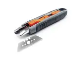 Gemel 2: Profi-Sicherheitsmesser Mure & Peyrot, vielseitig einsetzbar, mit großer einziehbarer Klinge (65 mm) + arretierbar im Ruhezustand, Stahlklinge mit runden Enden, wendbar.