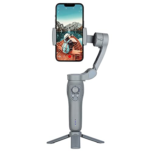 Rollei Steady Butler Mobil 3 SE, Kleiner, Leichter, zusammenklappbarer Smartphone Gimbal für ruhige aus der Hand gefilmte Videos. Mit App-Steuerung für Android und iOS 22946