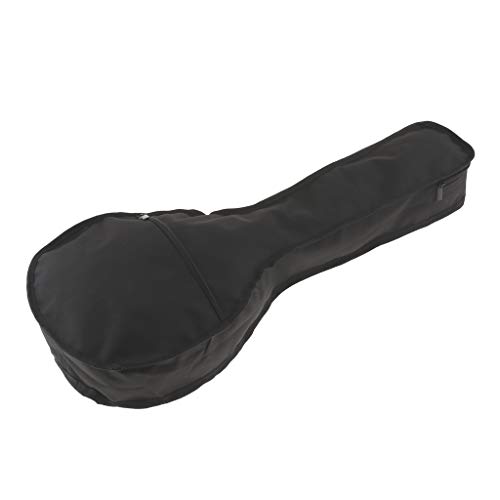 perfeclan Mandolinenkoffer, gepolsterte Mandoline Tasche Tragetasche bag für die meisten Mandolinen - Schwarz