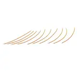 HomeVortex 10 x Glühbirnen-Filament, warmweiß, flexibles Filament für Glühbirnen, 10 Stück, 2200 K, für die Verwendung in Glühbirnen, selbstgemachtem Spielzeug und DIY-Dekorationsdesigns (130 mm)