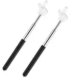 Yolev 2 Stück Zeigestab Ausziehbar Teleskop Lehrerzeiger Mini Handheld Lehrstift Fingerzeiger Teleskopschläger Einziehbarer Whiteboard Zeigestock Teleskop Schlagstock Ausziehbar
