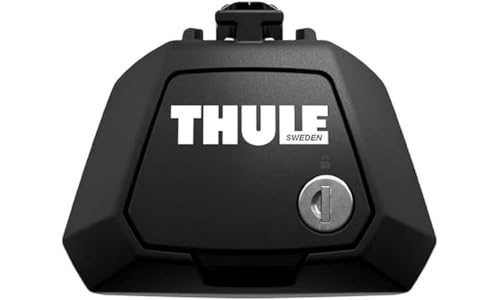 Thule Raised Rail Evo Fußsatz für Fahrzeuge mit offener Reling, 710410, Black (schwarz), Einheitsgröße