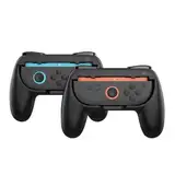 DOBE 2er Pack Controller-Griffe kompatibel mit Nintendo Switch 2 Joy-Cons (2025) – Ergonomischer Joy-Con Grip Halter für bequemes Gaming – JoyCon Zubehör für Switch 2 Controller – Schwarz