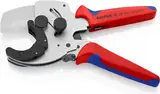 KNIPEX Rohrschneider für Verbund- und Kunststoffrohre mit Mehrkomponenten-Hüllen verchromt 210 mm 90 25 40