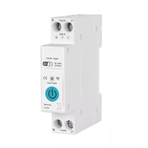 WIFI Smart Switch 1P Leitungsschutzschalter mit Energiezähler und Timer Fernbedienung (20A)