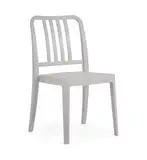 PAPATYA Varia-S 1er-Set Designer- Kunststoffstuhl, 200 kg belastbar, Gartenstuhl, wetterfester Balkonstuhl, Terrassenstuhl, Hotelstühle, Restaurantstühle, Stapelstuhl (Hellgrau)