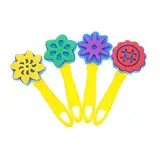 NUOBESTY 4 Stücke Kinder Malen Stempel Pinsel Set Kinder DIY Malerei Schwamm Kunst Handwerk Werkzeuge Schaum Schwamm Pinsel Für Kind Kunst Projekte