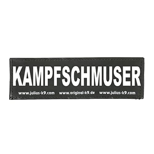 Julius-K9 162LR-G-32953 Klettaufschrift, KAMPFSCHMUSER, schwarz