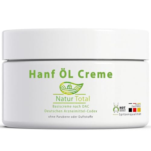 Pure Hanföl Creme CB ÖL: 150ml Hanf Öl eingearbeitet in eine Basiscreme nach DAC Deutsche Apotheken Codex