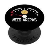 Brauche Arepas Lustige Arepas mit lateinamerikanischem Essen PopSockets mit austauschbarem PopGrip