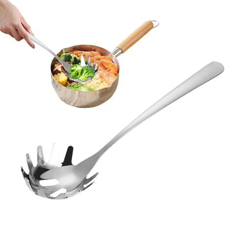 Spaghetti Nudel-Server aus Edelstahl, Gabel, Nudellöffel | Gabel Zahnpasta-Löffel, Noddle Gabel, Spaghetti Spoon Server Resistant für Noui