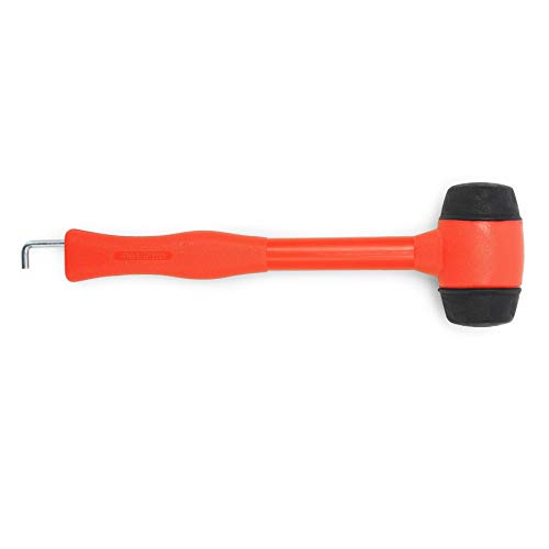 MOSCATELLI Vielseitiger, robuster und ergonomischer Campinghammer mit Haken zum Entfernen von Heringen - Orange