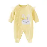 WYTbaby Baby Strampler Mädchen Neugeborene Baby Kleidung Mädchen Baumwolle Langarm Body Overalls 0-3 Monate