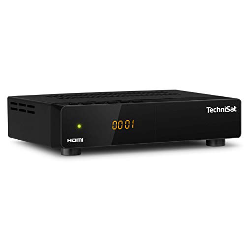 TechniSat HD-S 261 - kompakter digital HD Satelliten Receiver (Sat DVB-S/S2, HDTV, HDMI, USB Mediaplayer, vorinstallierte Programmliste, Sleeptimer, Nahbedienung am Gerät, Fernbedienung) schwarz