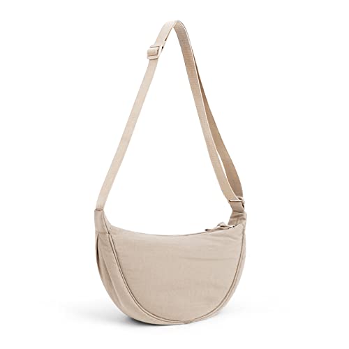 TIAASTAP Damen Halbmond Crossbody Schultertasche, Hobo Casual Crossbody Bag, Einfarbige Tragbare Halbmond-Tasche Umhängetasche mit verstellbarer Schultergurt