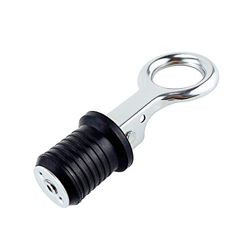 Marine Ablassschraube, Edelstahl 304 Ablassschraube T-Griff Boot 1 Zoll Loch Ablassstopfen Einstellerbar Lenzstopfen Ablassschraube Universal Bootsablauflöcher für 25mm Loch Kajak Kanu Boot