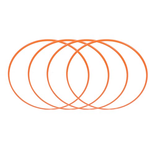 CFTGIW Rad Randschutzring, 21 Zoll Orange Aluminiumlegierung Kratzerfelgen, Selbstklebende Universelle Auto -Radkantenschutz für 21 R21 -Hub, 360 -Grad -Schutz mit Einfacher Installation