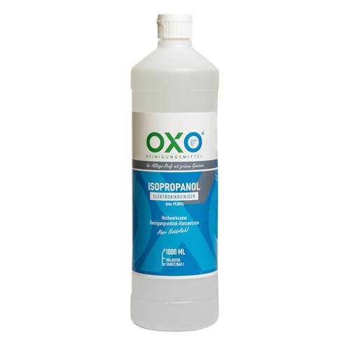 Reinigungsmittel 99,9% | Elektronikreiniger | Isopropylalkohol | IPA-Reinigungsalkohol für Haushalt, Glas und Elektronik | Made in Germany (1 l (1er Pack))