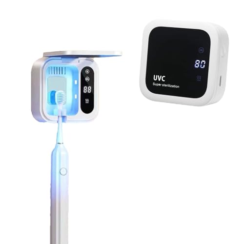 Winnes Zahnbürsten Sterilisator mit uv Licht, Extrem Schnelle Lufttrocknung, Intelligenter Dual-Mode-Betrieb zum Schutz der Mundgesundheit der Ganzen Familie Toothbrush Sanitizer