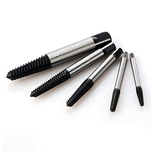 Schraubenentferner 5pc Kunststoffkiste. / Opp. Tasche Schraube Extraktor Center Bohrer Bits Guide Set defekte beschädigte Bolzen Entfernungsgeschwindigkeit Einfache Set Schraubenentferner Set Profi (