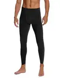 SIHOHAN Herren Thermo Unterhose Lang,Herren Thermounterhose Bein Bequeme,Lange Gefütterte Unterhosen Männer,Thermo Leggings Thermoleggings Winter Thermounterwäsche,S-4XXL(Schwarz-03,M)