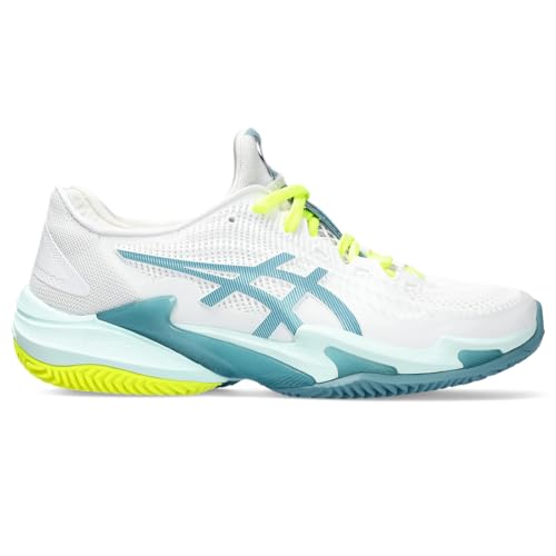 ASICS Damen COURT FF 3 CLAY Sneaker, White Soothing Sea, 41.5 EU