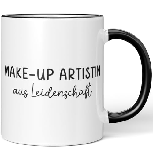 JUNIWORDS Tasse, Make-up Artistin aus Leidenschaft, Schwarz (6650682)