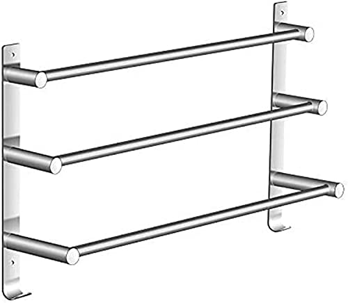 hand towel holder Handtuchschneckenhandtuchregal aus Edelstahl, wandmontierte Handtuchhalter, 3 -Tier -Handtuchregal mit Haken, Badezimmertuchhalter, Duschregal, Lagerhalter für , Hotel, Büro, Bad